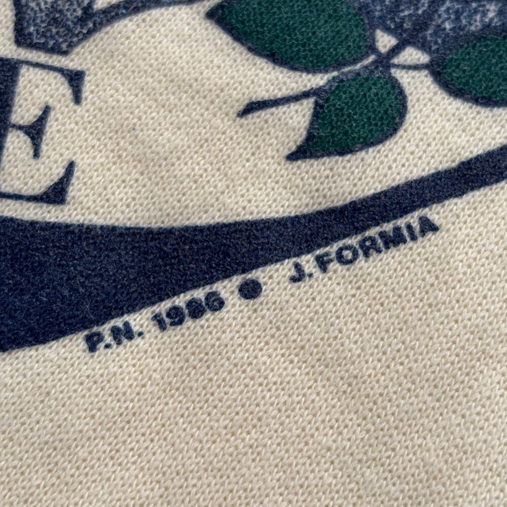 Vintage 1980's Hanes Pasadena Native yellow adult sweatshirt size S - 1986 - Picture 2 of 8